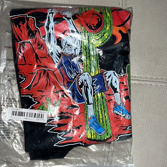 If He’ll Had A Basketball Team Skull T-Shirt Vintage XL Ebony New - Picture 4 of 7